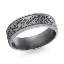 7mm Laser Engraved Tantalum Band (Size 10)