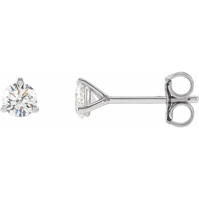 Diamond Studs in 14K White Gold (1/3 ctw)