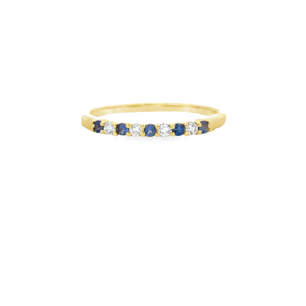 .15ctw Blue Sapphire & .10ctw
