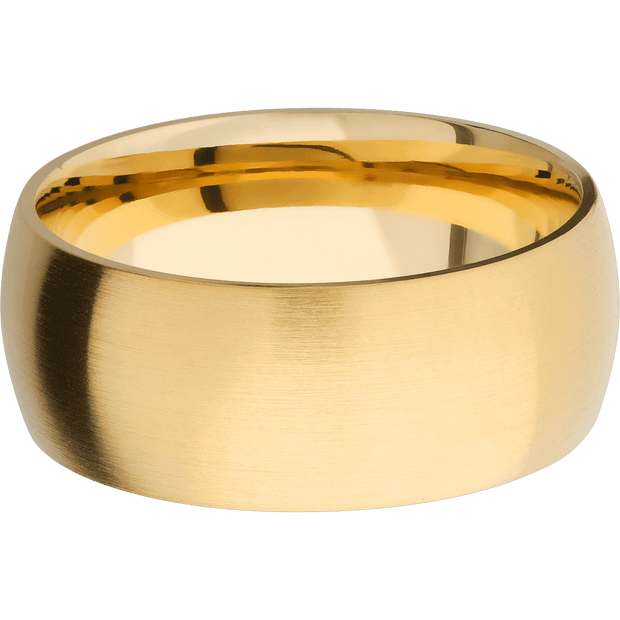 14K Yellow Gold with Satin Finish