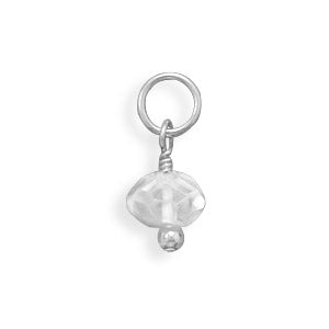 Faceted Quartz Charm