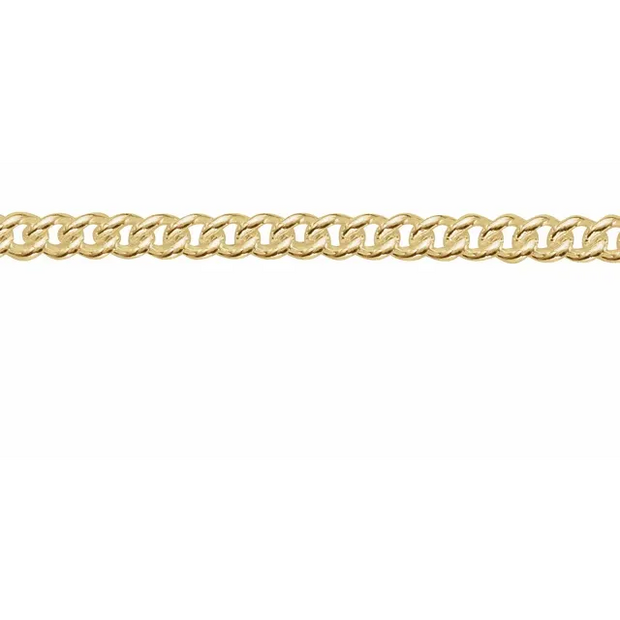 14K Yellow  Gold 2.25 mm Curb