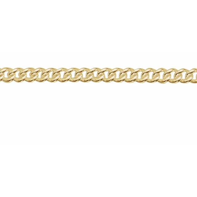 14K Yellow  Gold 2.25 mm Curb