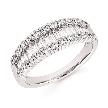 1 Ctw. Prong Set Baguette & Ro