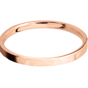 14K Rose Gold with Hammer Finish