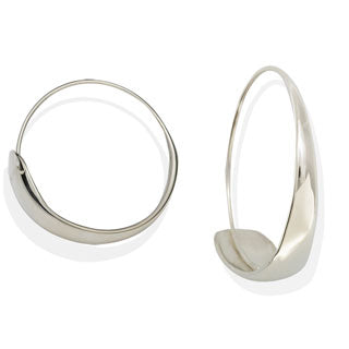 Scoop Hoop Handcrafted Sterlin