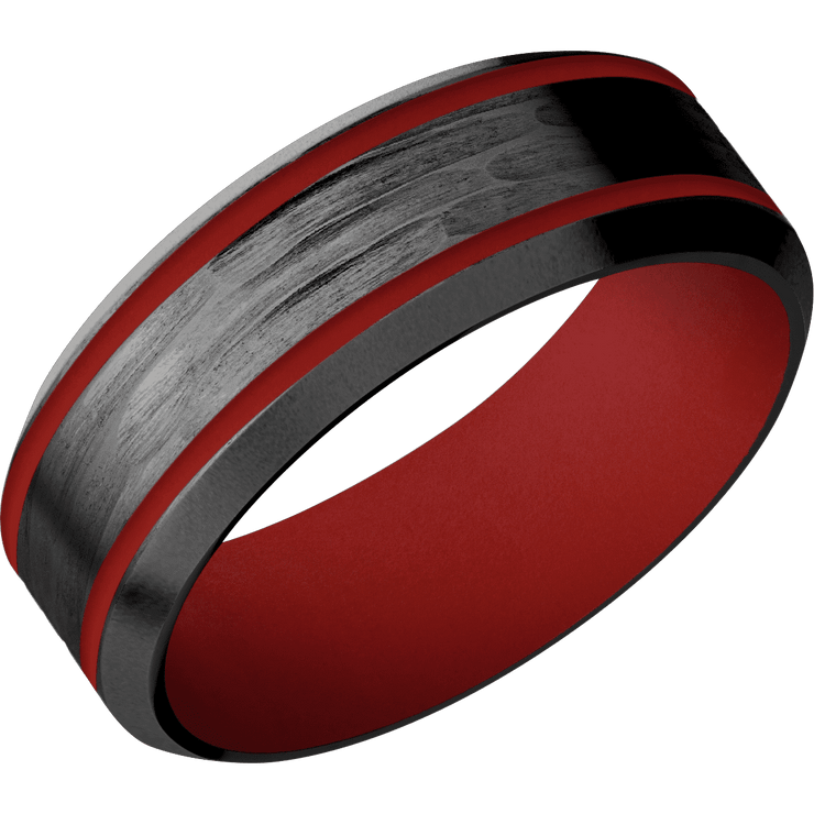 Zirconium + Treebarkh , Bead Finish + USMC Red