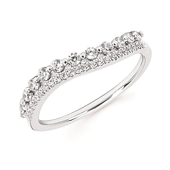 Diamond Ring in 14K White Gold (3/8 ctw)