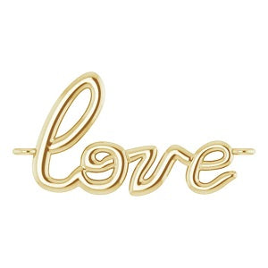 14K Yellow Love Bracelet Cente