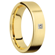 14K Yellow Gold with Satin Finish