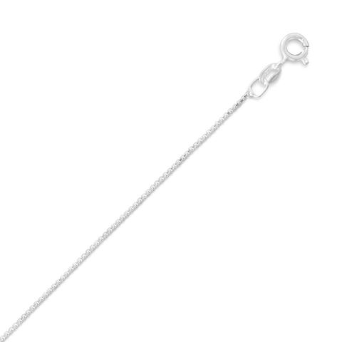 18" Box Chain in Sterling Silver