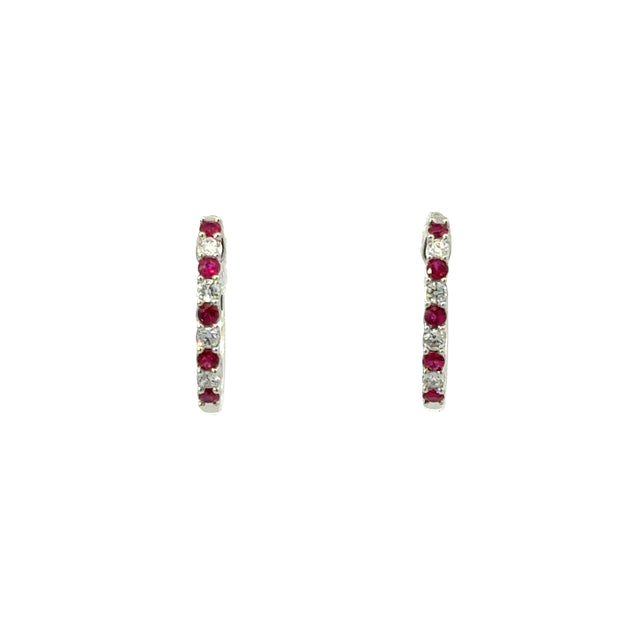 14K .18ctw ruby and .10ctw nat