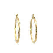 14K Yellow Gold Hoop Earrings