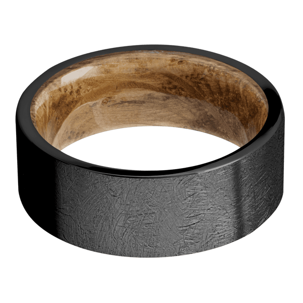 Zirconium with Distressed Finish and Whiskey Barrel