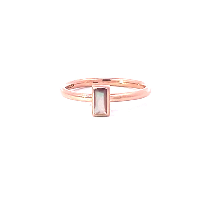 14K Rose Gold With Pink Mother