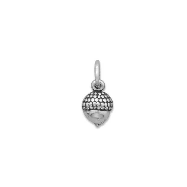 Sterling Acorn Charm