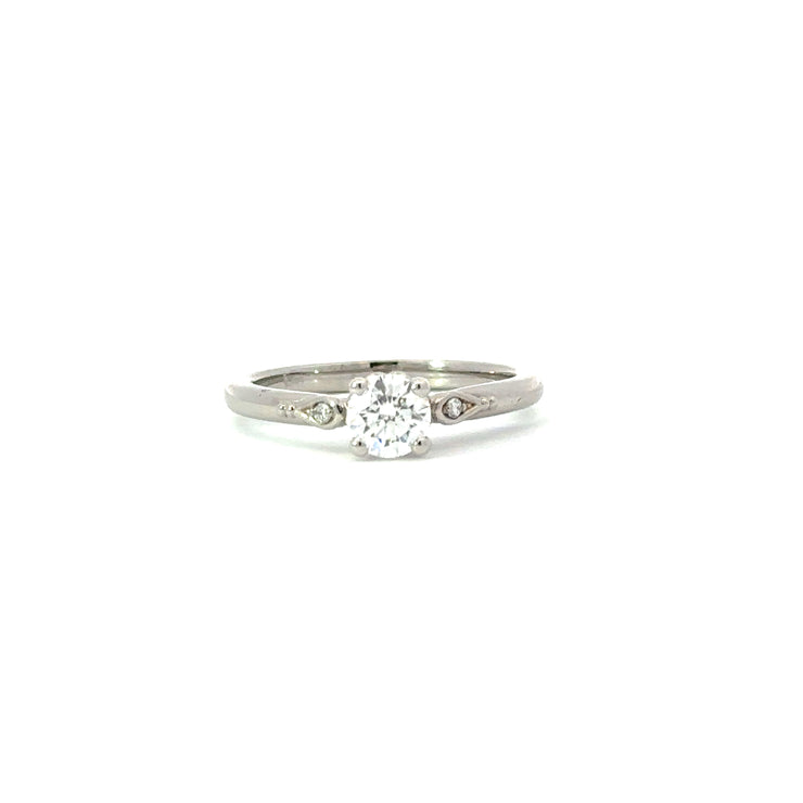 Diamond Engagement Ring in 14K White Gold (.55 ctw)