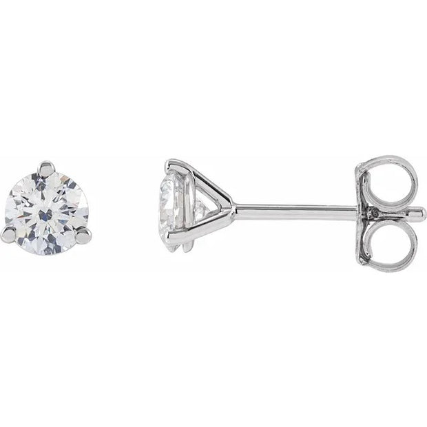 Diamond Studs in 14K White Gold (1/2 ctw)