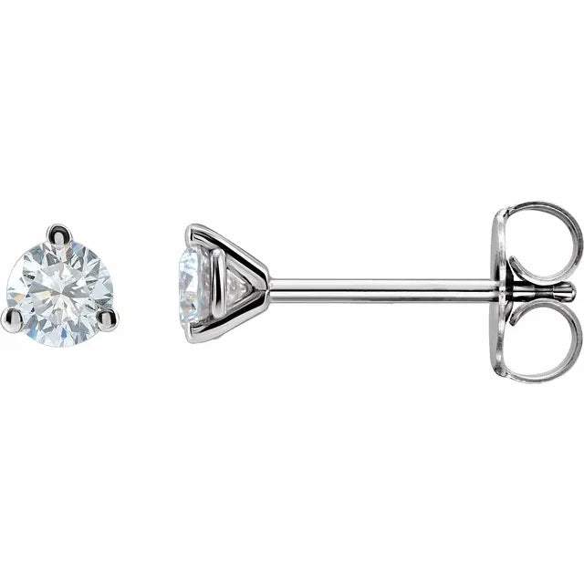 Diamond Studs in 14K White Gold (1/4 ctw)