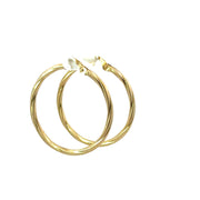 14K Yellow Gold Hoop Earrings