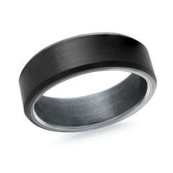 7mm Tantalum & Carbon Fiber (Size 10)