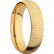 14K Yellow Gold + Treebark1 Finish