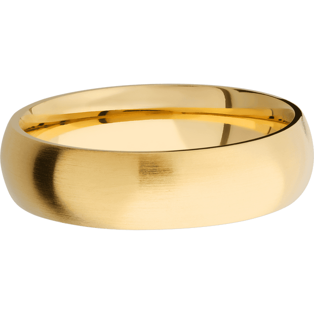 14K Yellow Gold with Satin Finish