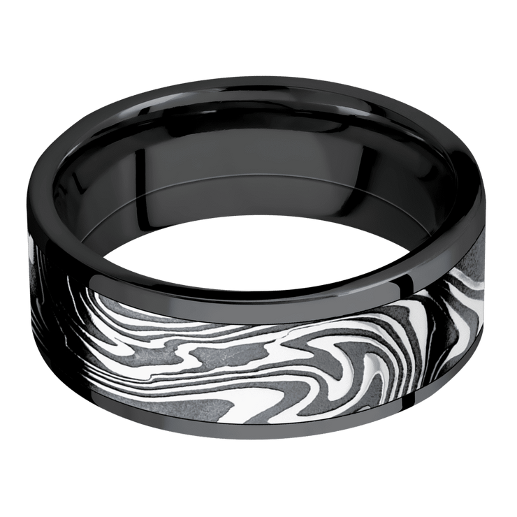 Zirconium with Polish Finish and Kinetic Inlay