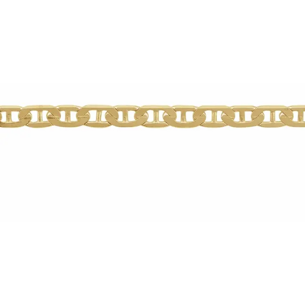 14K Yellow Gold  2.25 mm Curbe