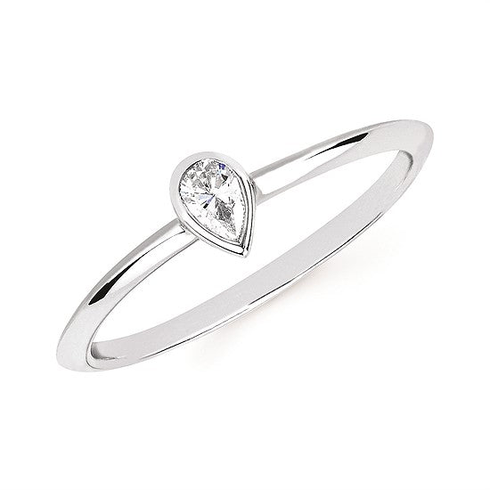 Diamond Promise Ring in 14K White Gold (1/10 ct)
