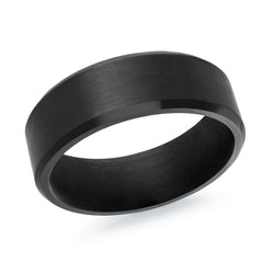 7mm Satin Black Tantalum (Size 10)