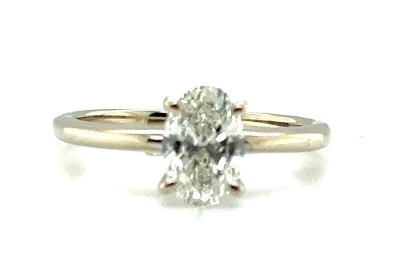 14K White gold Diamond Solitai