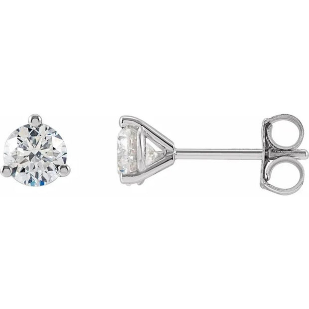 Diamond Studs in 14K White Gold (3/4 ctw)