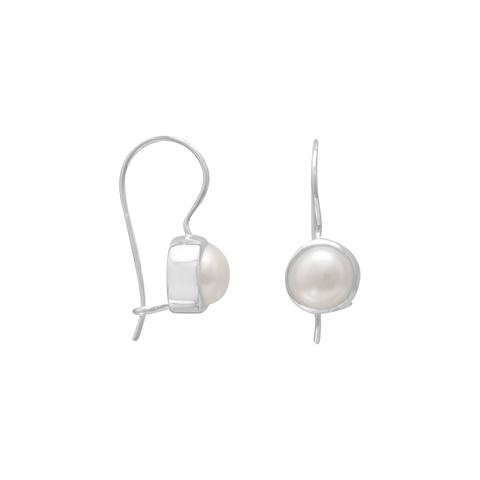 6mm White Cultured Pearl Earrings