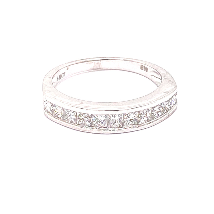 1ct Princess Cut Diamond Anniversary Ring
