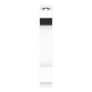 14K White 3-Stone Engravable Family Stackable Ring Mounting