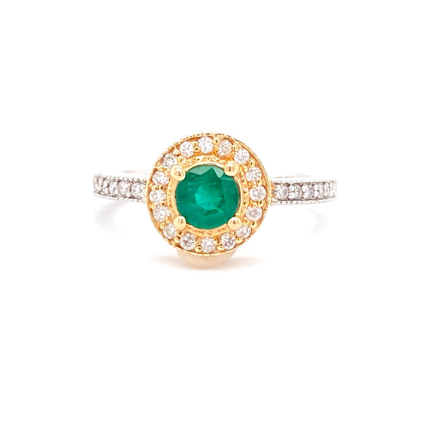 Emerald and Diamond Ring