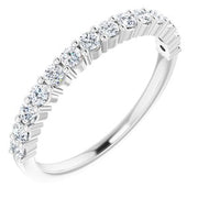 14K White  1.5 mm Square Anniversary Band Mounting