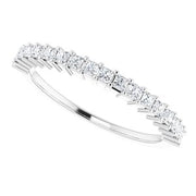 14K White  1.5 mm Square Anniversary Band Mounting