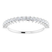 14K White  1.5 mm Square Anniversary Band Mounting