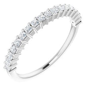 14K White  1.5 mm Square Anniversary Band Mounting